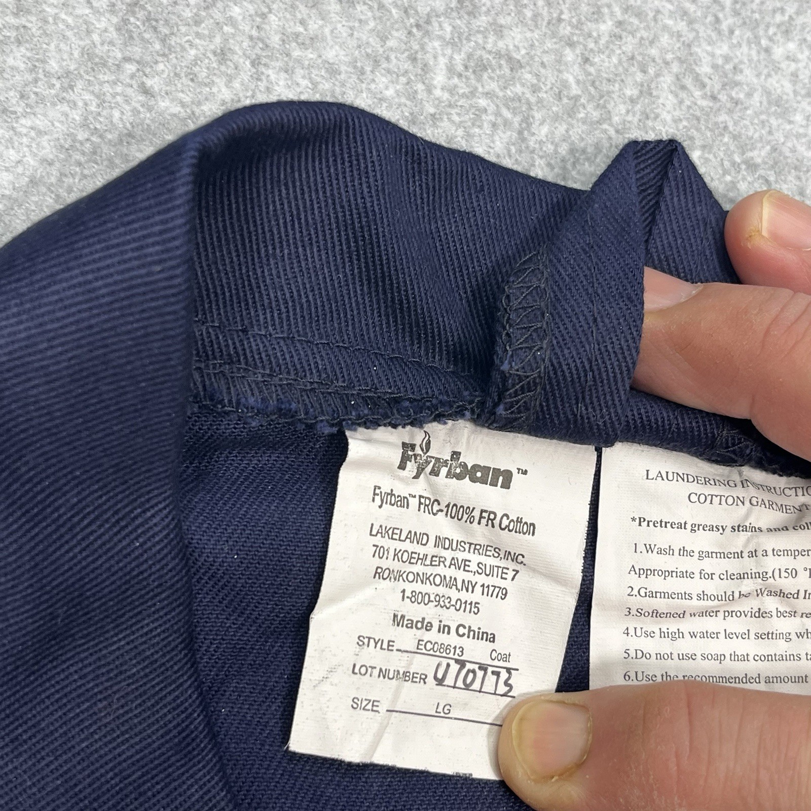 Fyrban FR Lakeland Jacket Coat Men Large Firefighter Rescue Safety Reflector