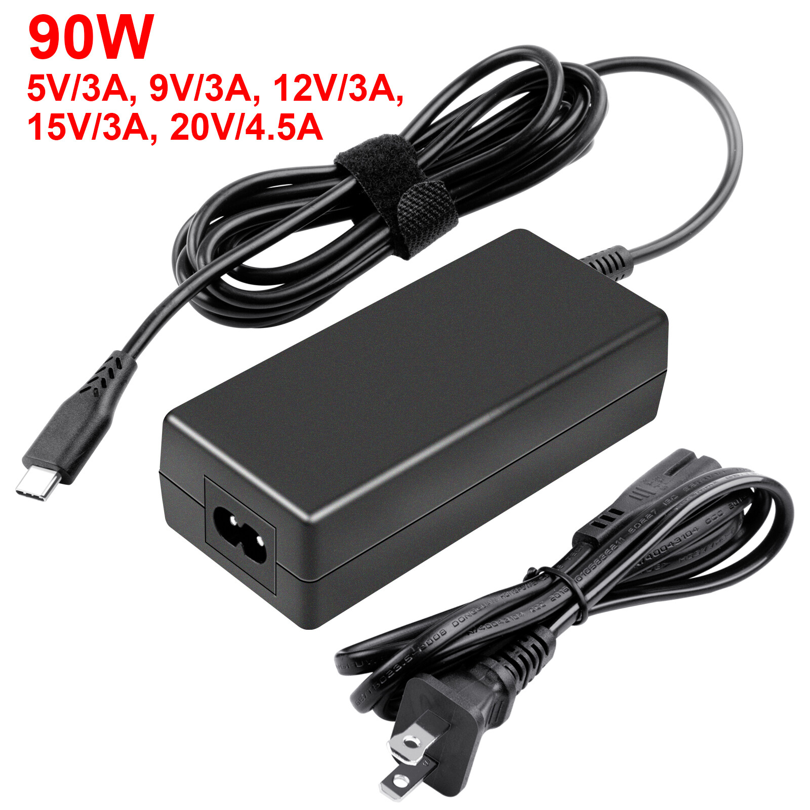 LOT OF 45W 65W 90W USB C Type C Adapter Charger For Lenovo HP Macbook Samsung