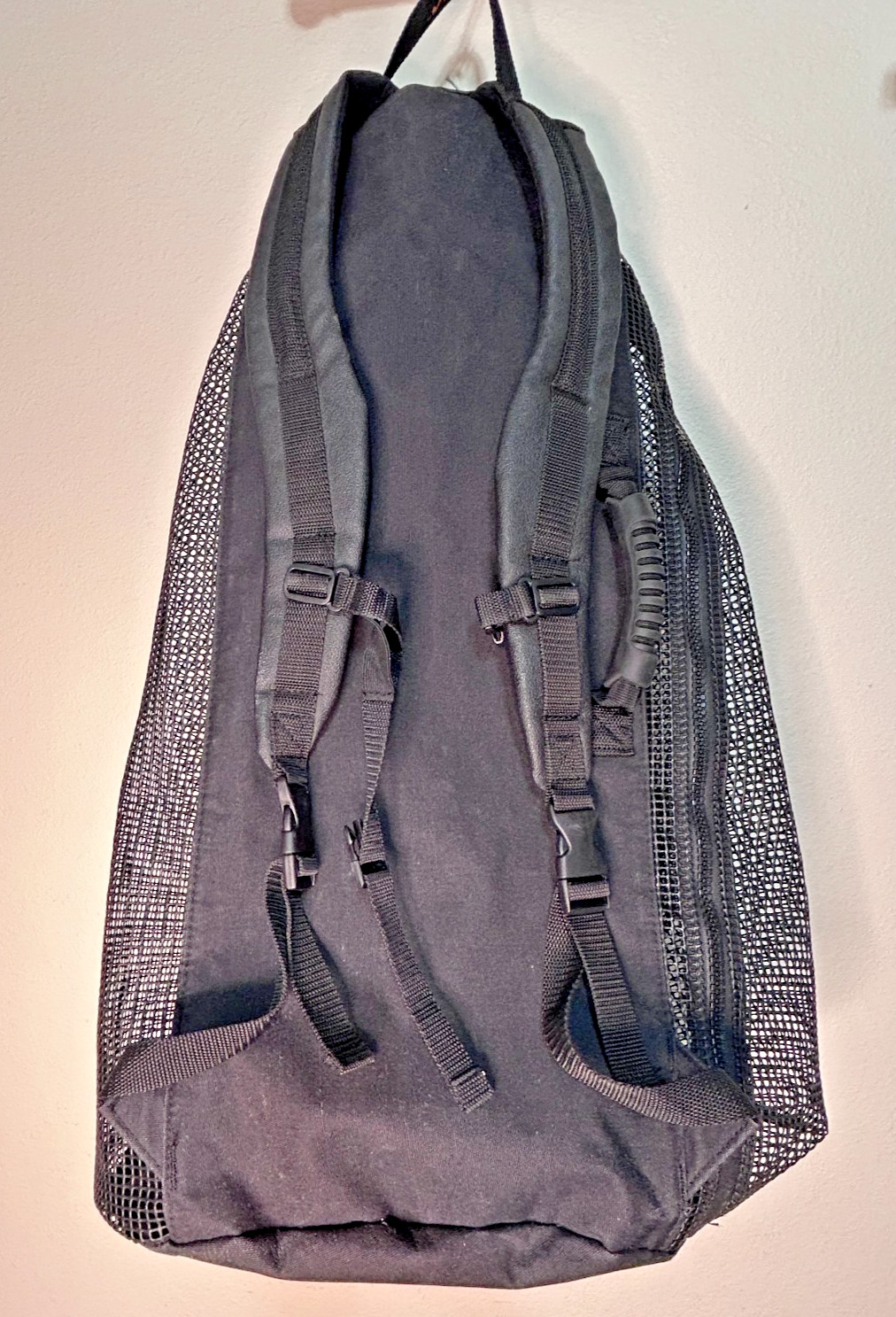 AKONA ADVENTURE GEAR Large Mesh Canvas Bag Backpack Scuba Snorkeling 30" 4749