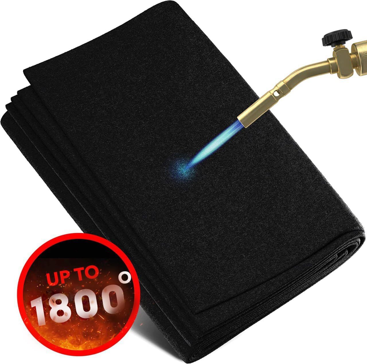 Welding Blanket Fireproof Heat Resistant Carbon Felt for Welder Plumber Cuttable