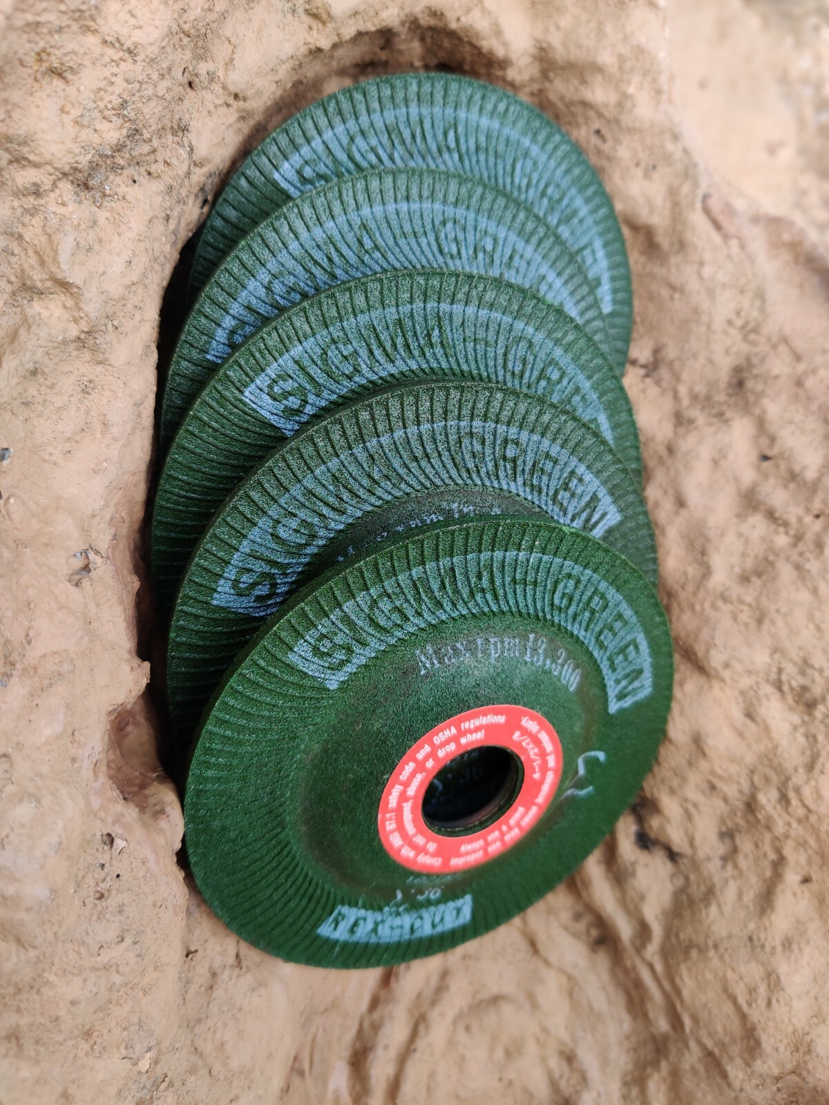 5 pk REX-CUT 4 1/2 X 7/8 T36 Sigma Green 730000