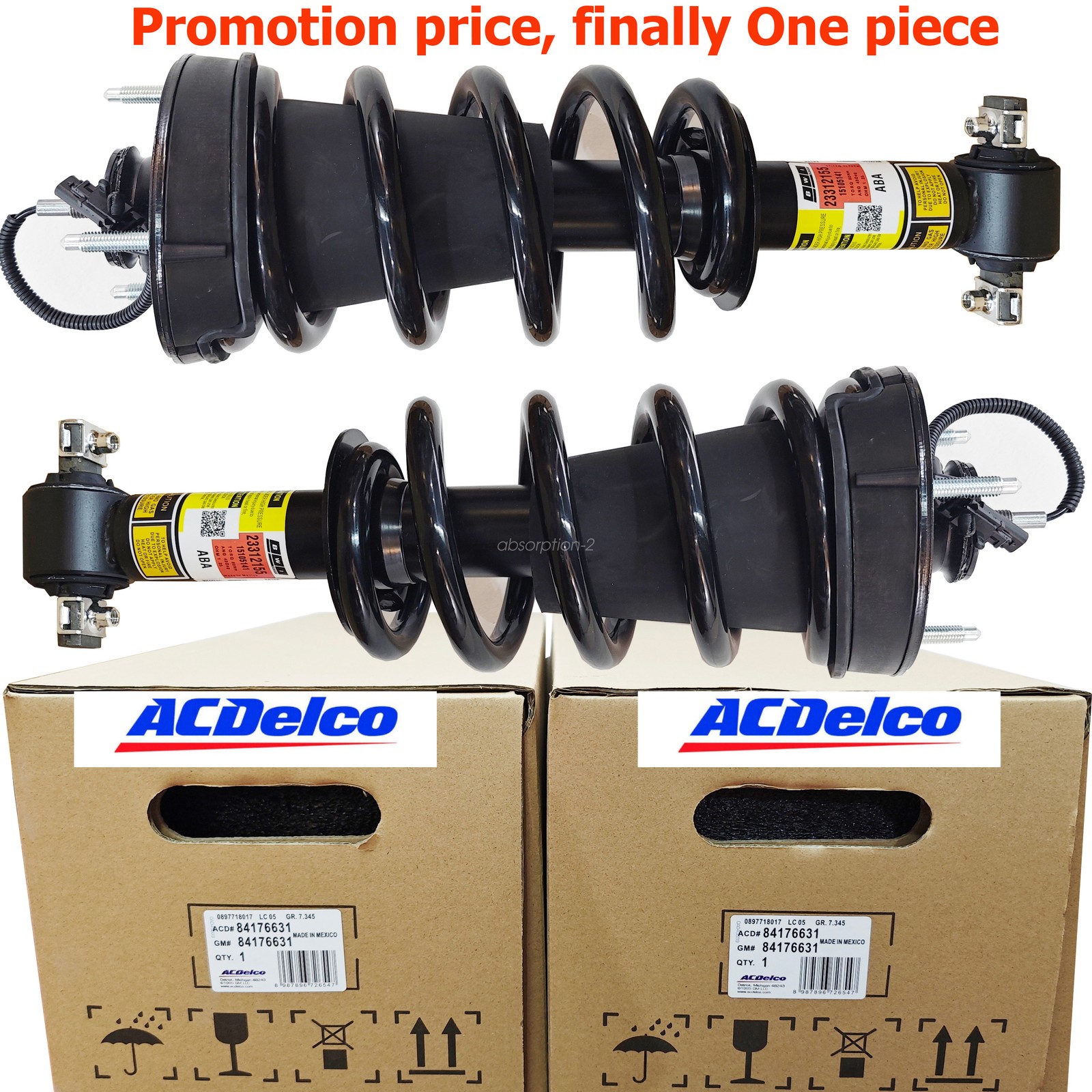 Genuine 2X Front Shock Assemblys For 15-20 Cadillac Escalade GMC Sierra Tahoe