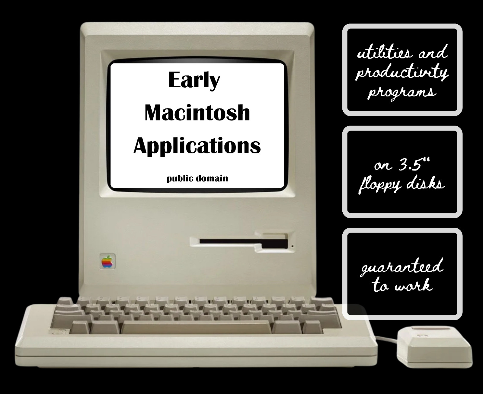 Early Mac Utilities & Productivity on Floppy Disks: Retro Software 🍎➕🍏