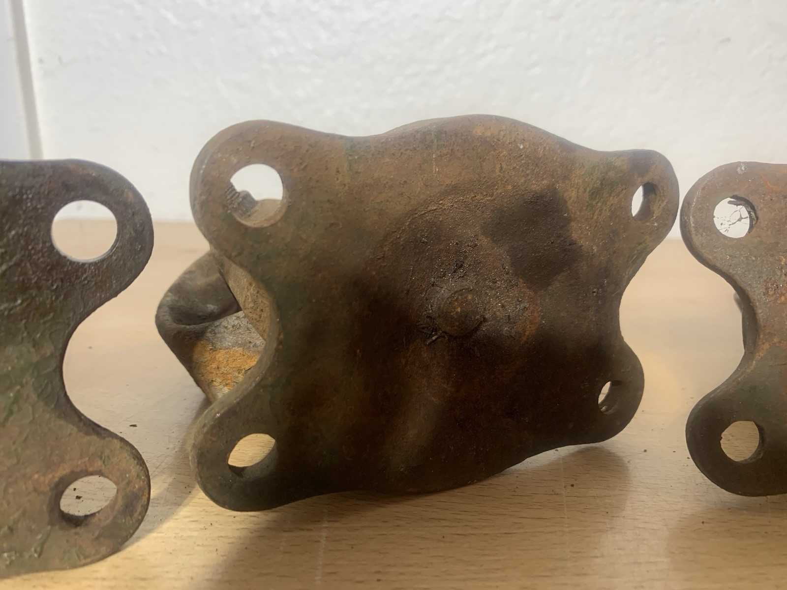 Antique Payson Cast Iron Swivel Casters Industrial Wheels with Grease Fittings