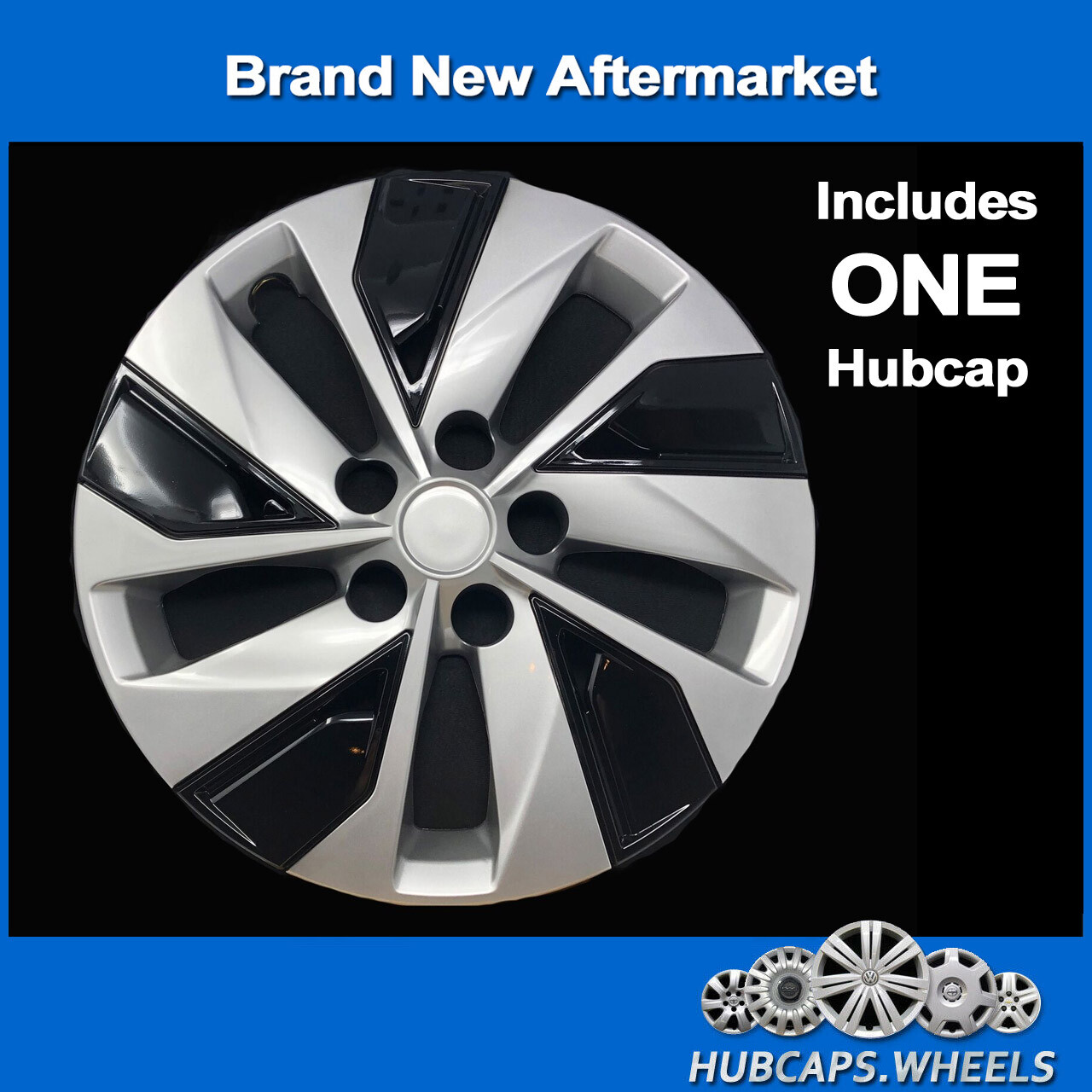NEW Hubcap for Nissan Altima 2019-2022 Premium Replica 16-in Silver/Black 53099