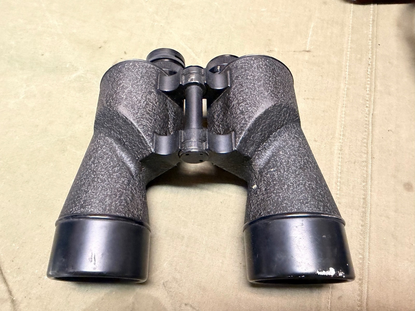 ORIGINAL WWII US NAVY USN MARK 21 7X50 BINOCULARS & CARRY STRAP