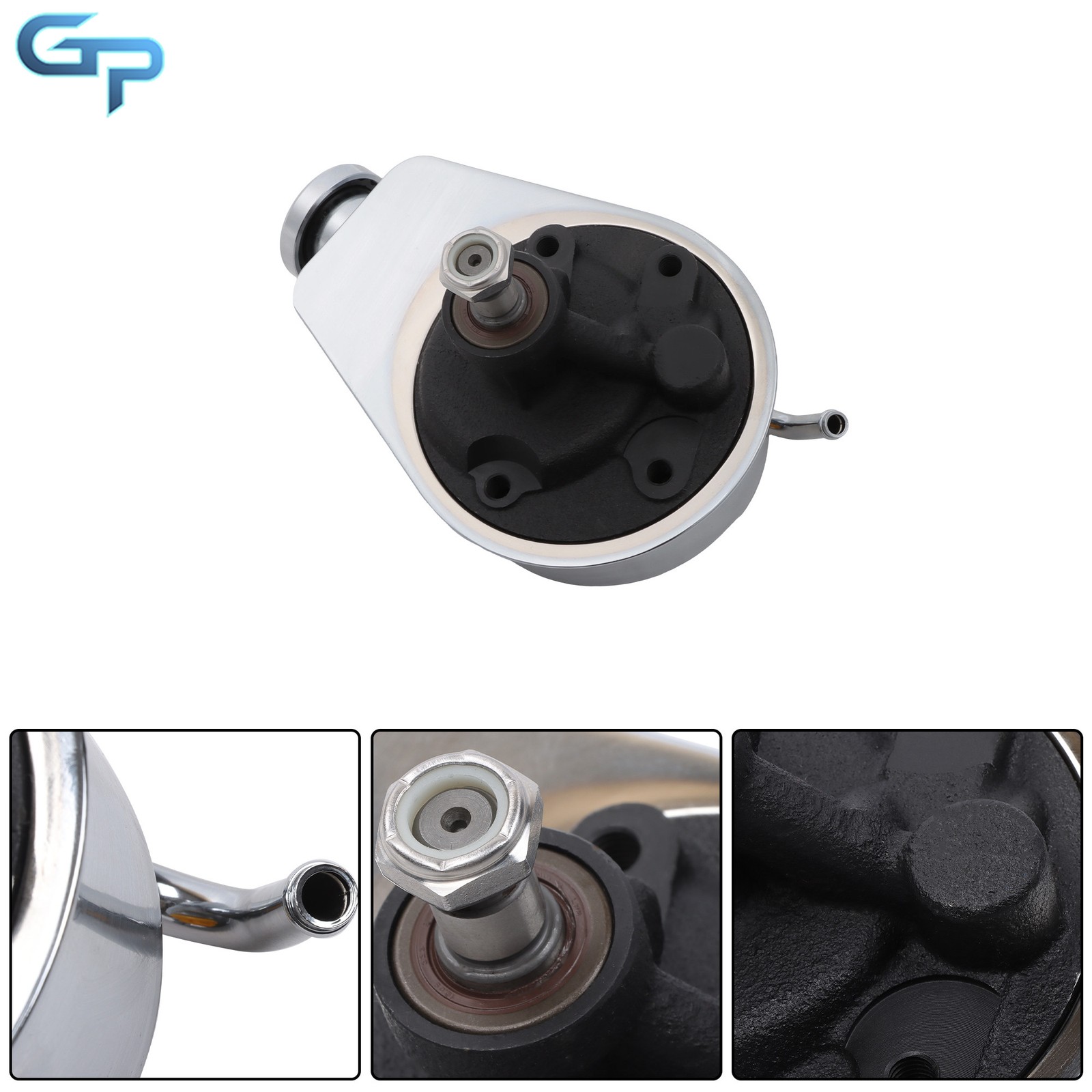 Alternator Power Steering Long Water Pump w/ Pulley & Bracket Kit SBC For Chevy