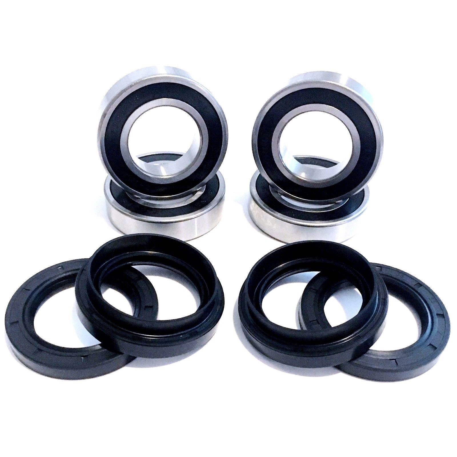 Both Front Wheel Bearing Seal Kits for Suzuki Vinson 500 LTA500F LTF500F 4x4