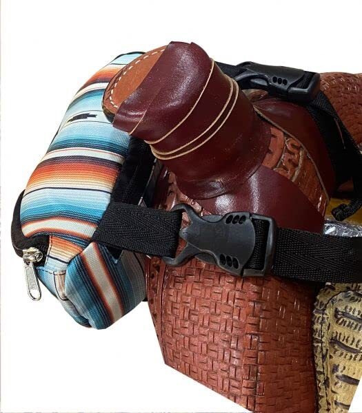 Showman Southwest Print Insulated Nylon Saddle Pouch