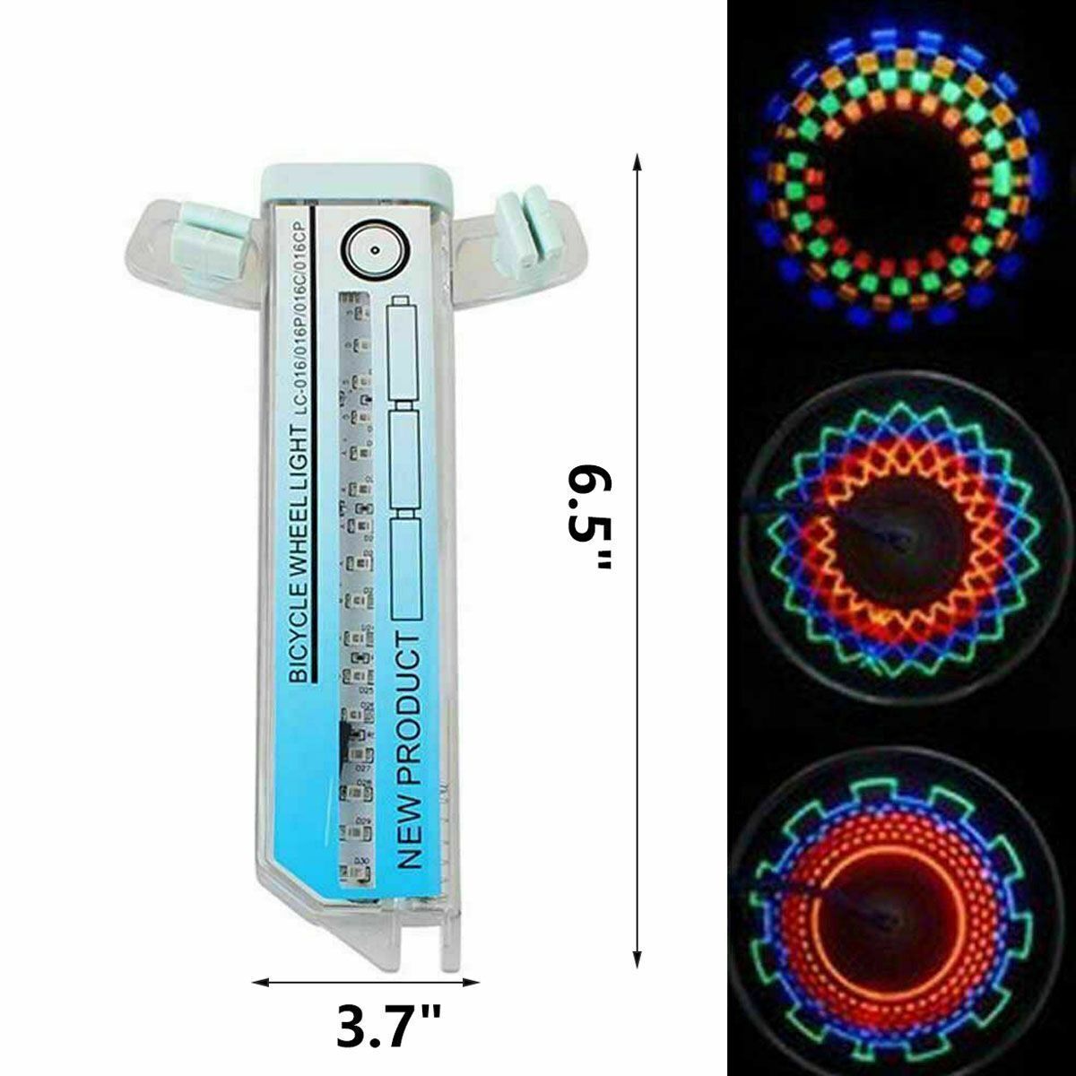 Bicycle Bike Wheel Lights Multicolor in 32 LED String Fits any Spoke Rim Tires