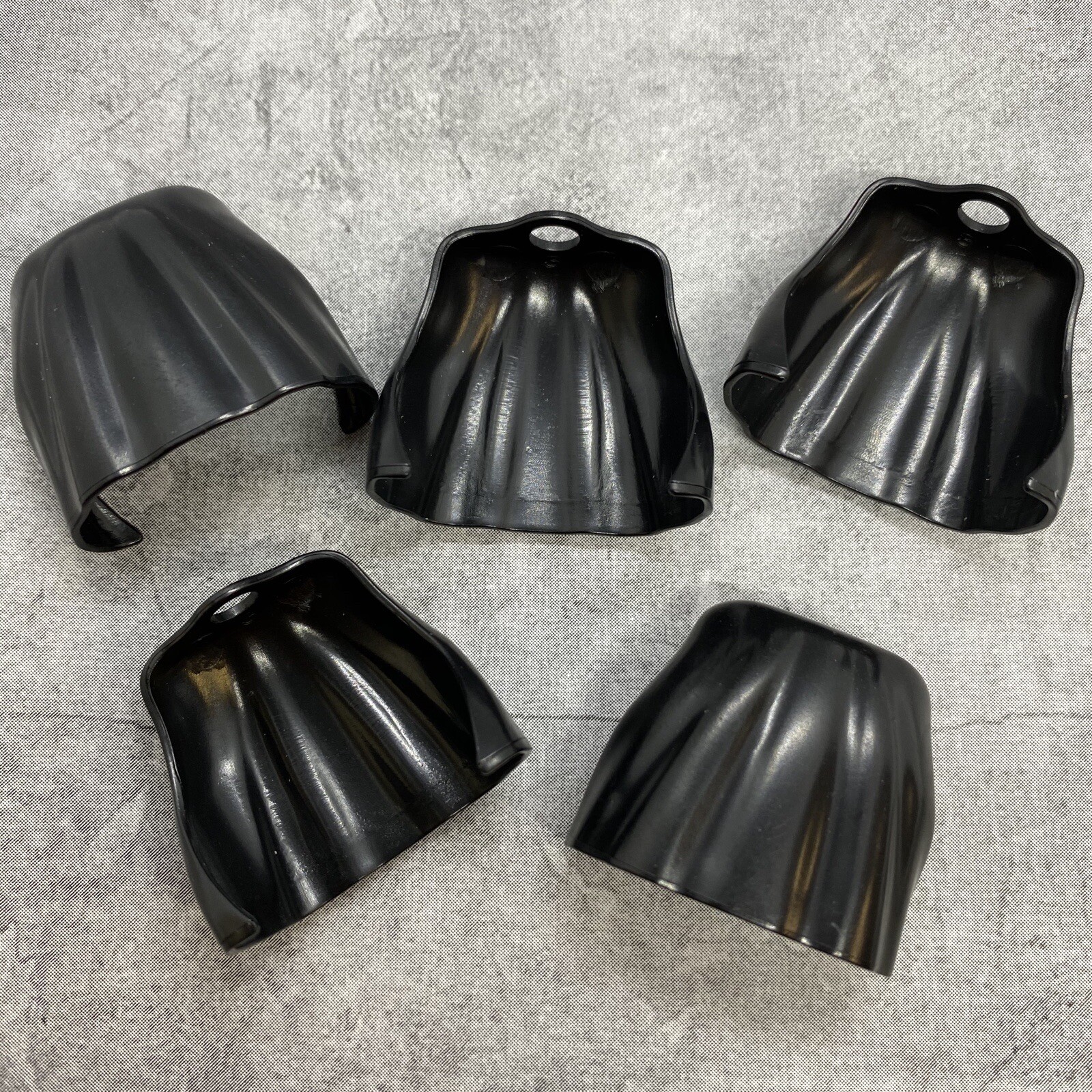 5pack Black Hard Cape Blocks Weapons Accessories for Minifigures A70955