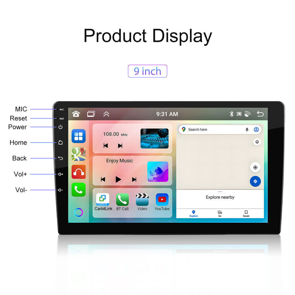 64GB For Toyota Venza 2008-2016 Apple Carplay Android 13 Car Stereo Radio GPS