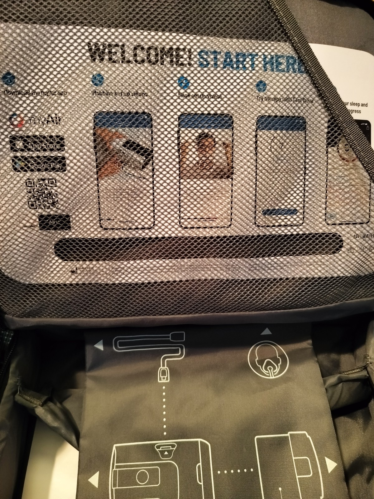 New ResMed Airsense 11 Padded CPAP Carry Case W/ Shoulder Strap Gray Travel Bag