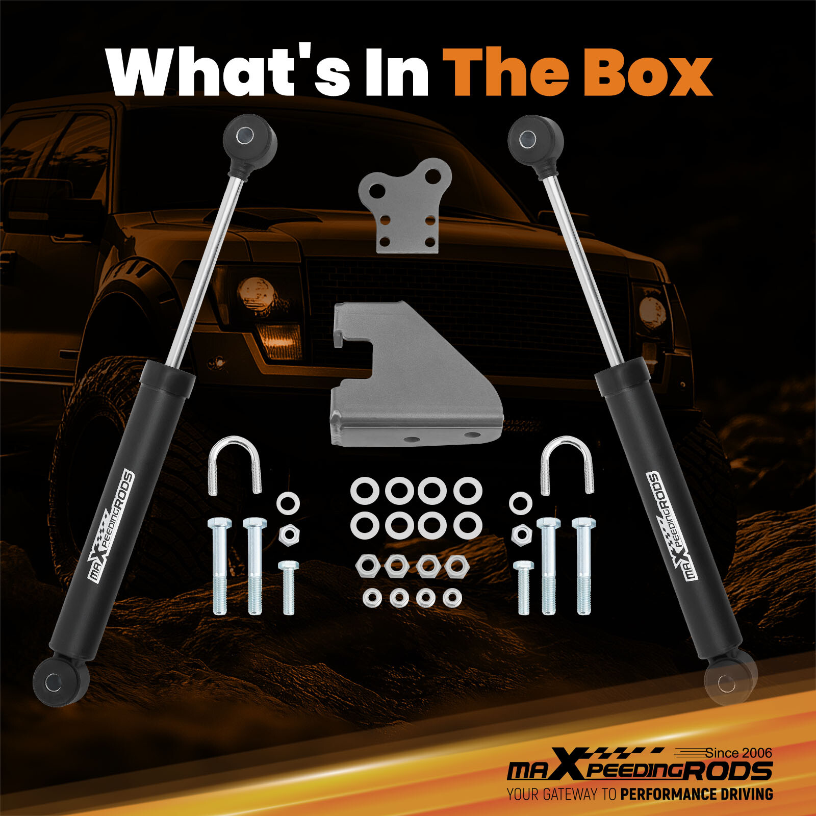 Dual Steering Stabilizer For Jeep Wrangler YJ 4WD 1987-1995 w/ 4-6.5" Lift