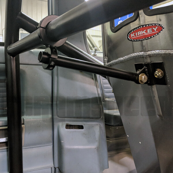 Kirkey Specific Roll Bar and Cage Seat Brace for 1-3/4 Harness Bar NHRA Legal