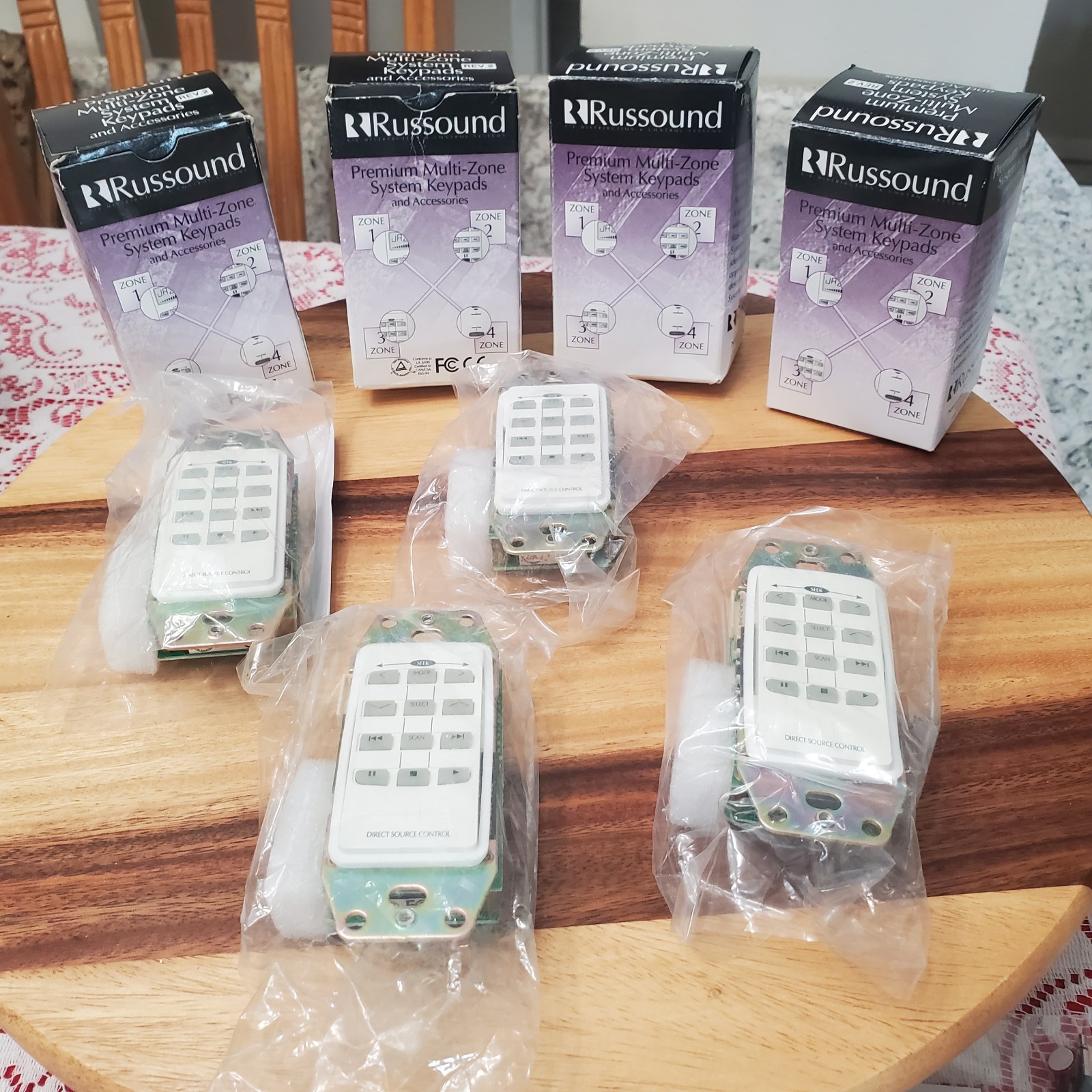 Lot of 4 RUSSOUND DSC Direct Source Control Keypad Multi Zone