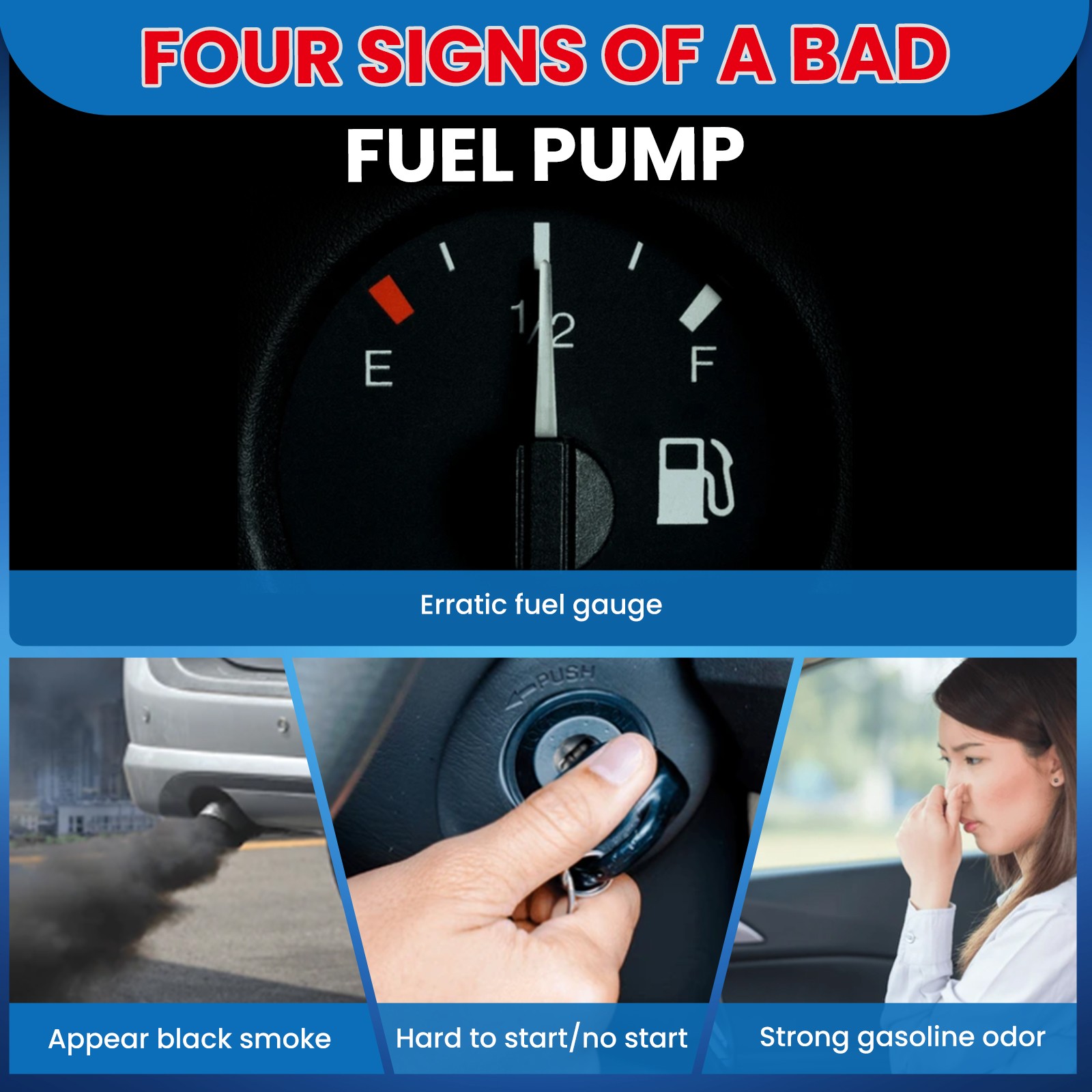 Fuel Pump w/ Sensor for Cadillac Escalade ESV Chevy Avalanche GMC Yukon XL 1500