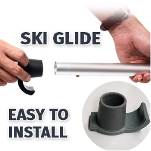 Walker Ski Glides Gray Universal Heavy Duty 1/PAIR