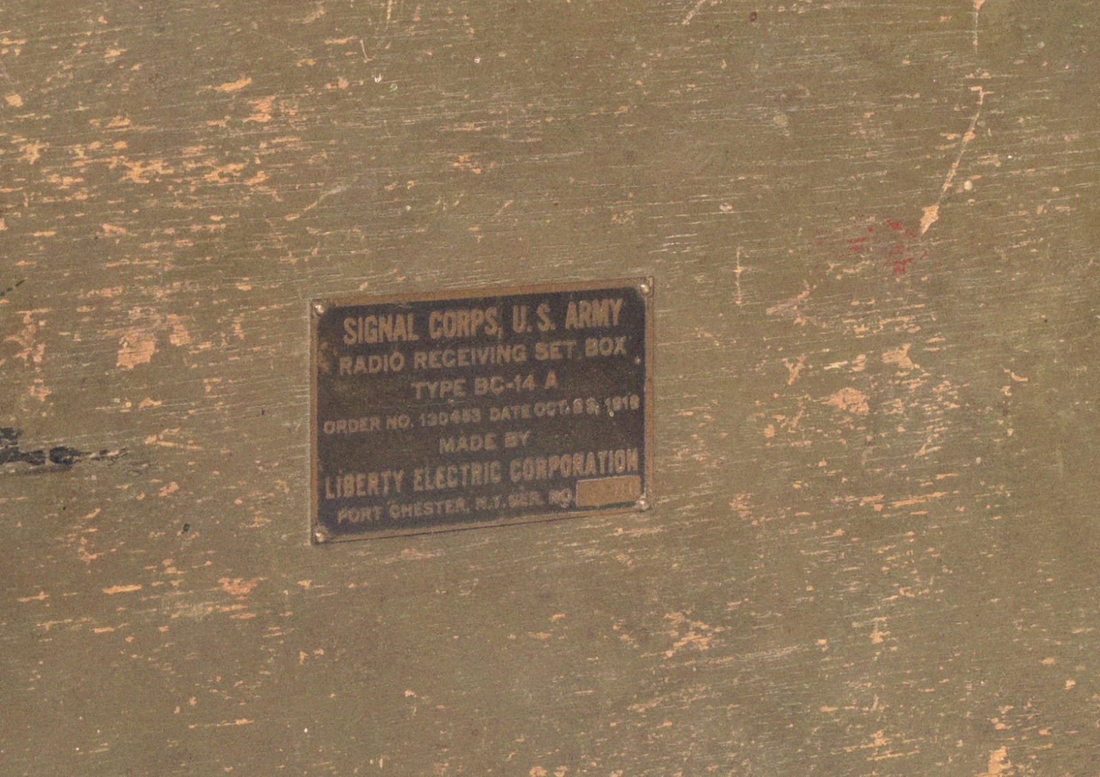 1918 BC-14A Signal Corps Radio * Historic WWI Trench Set w/Headphones * Works