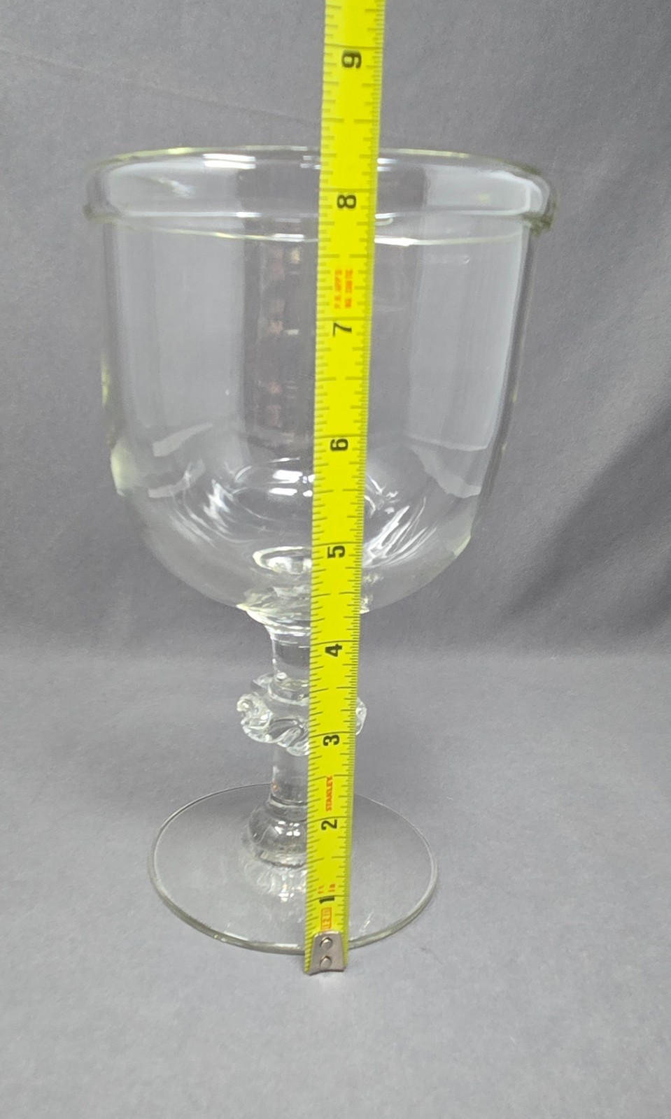 Rolled Lip Pittsburg / Midwest Oversized Goblet 1820's