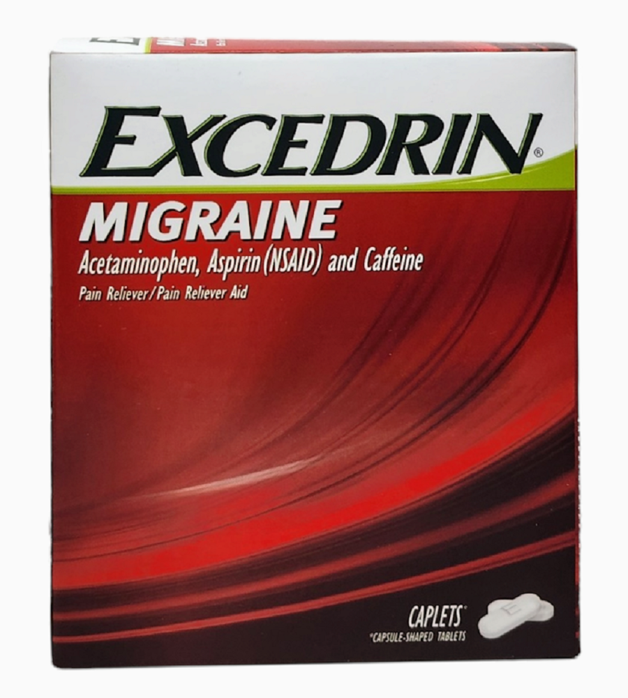Excedrin Migraine Caplets 25 Packets of 2 (25/2s) Display Box Exp. Date 05/2025