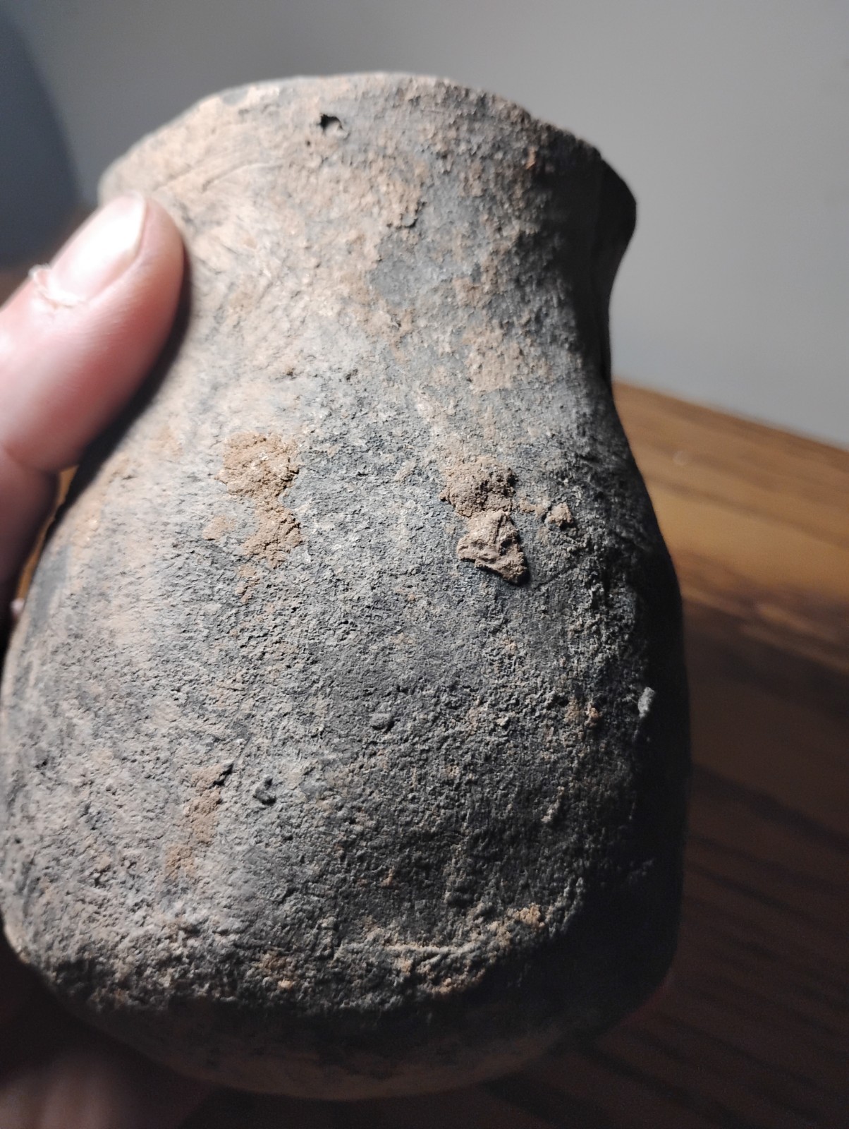 Ancestral Hohokum Corrugated Pottery Jar Intact New Mexico 1000+ Years
