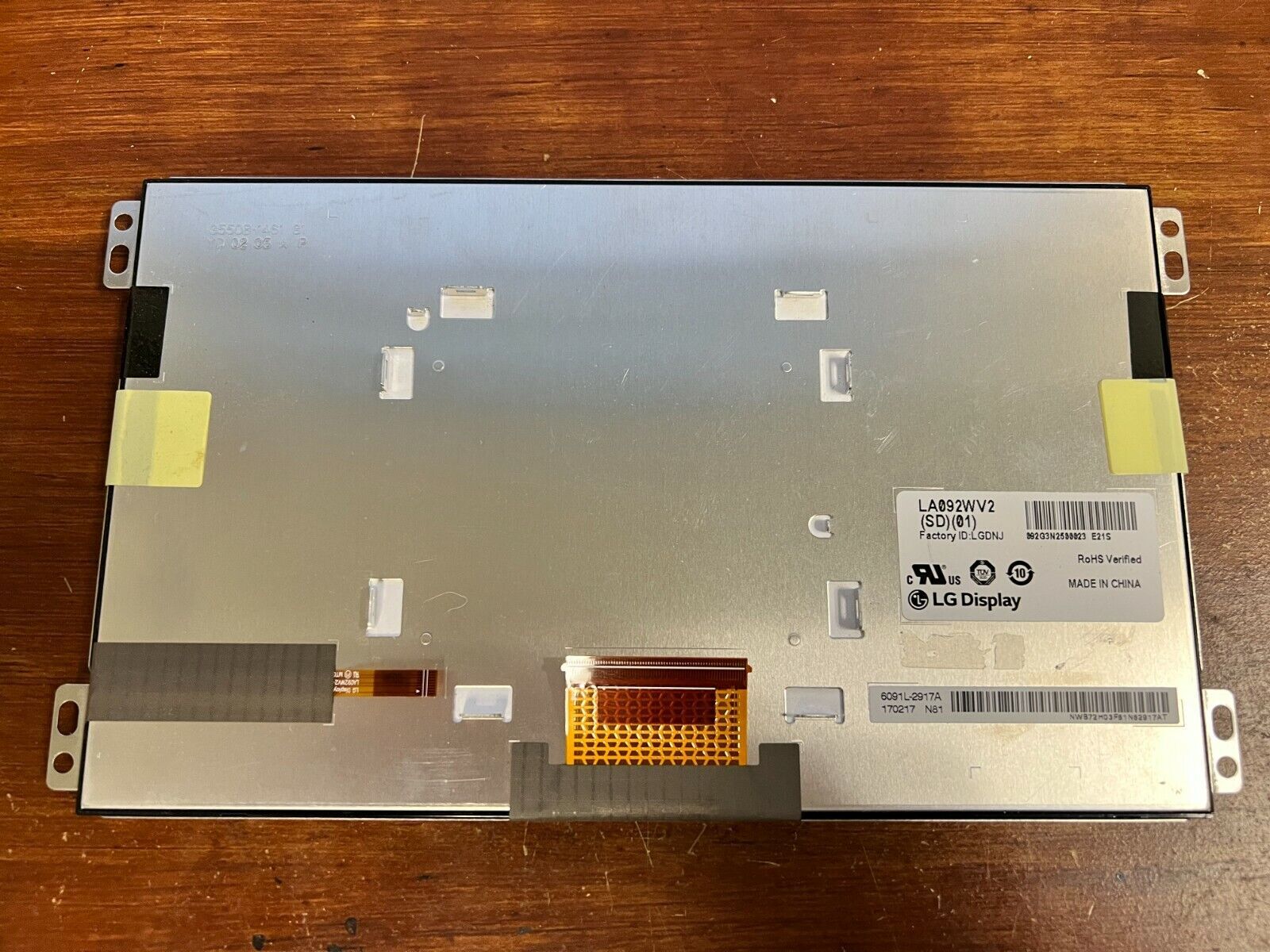 eLG Display LA092WV2-SD01 9.2" For Car DVD Player Audio Entertainment