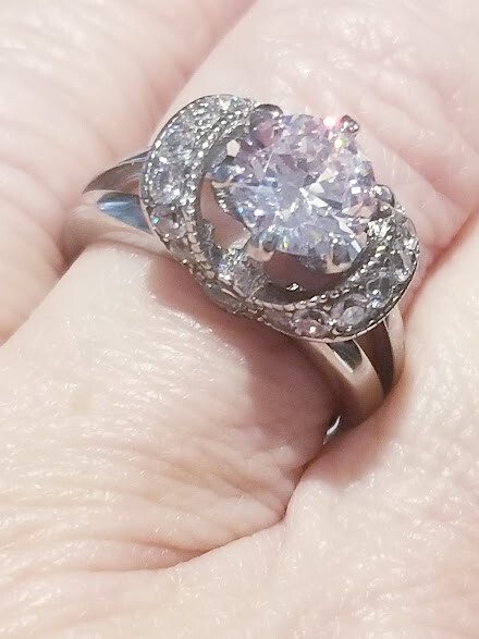 CLEARANCE SALE! 3.20 Ct LC Moissanite Solitaire Engagement Ring Stainless steel