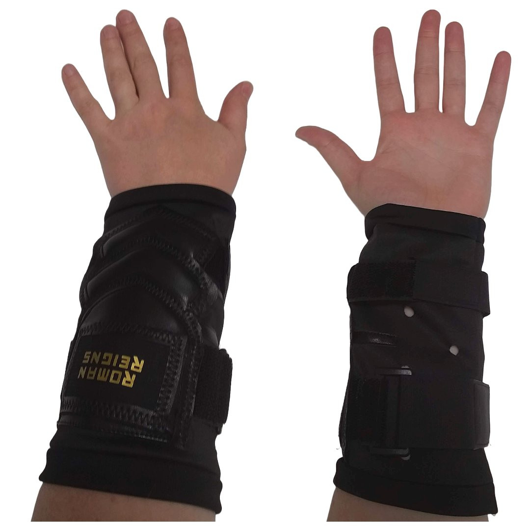 Premium Gold Roman Reigns Glove and Gauntlet Set