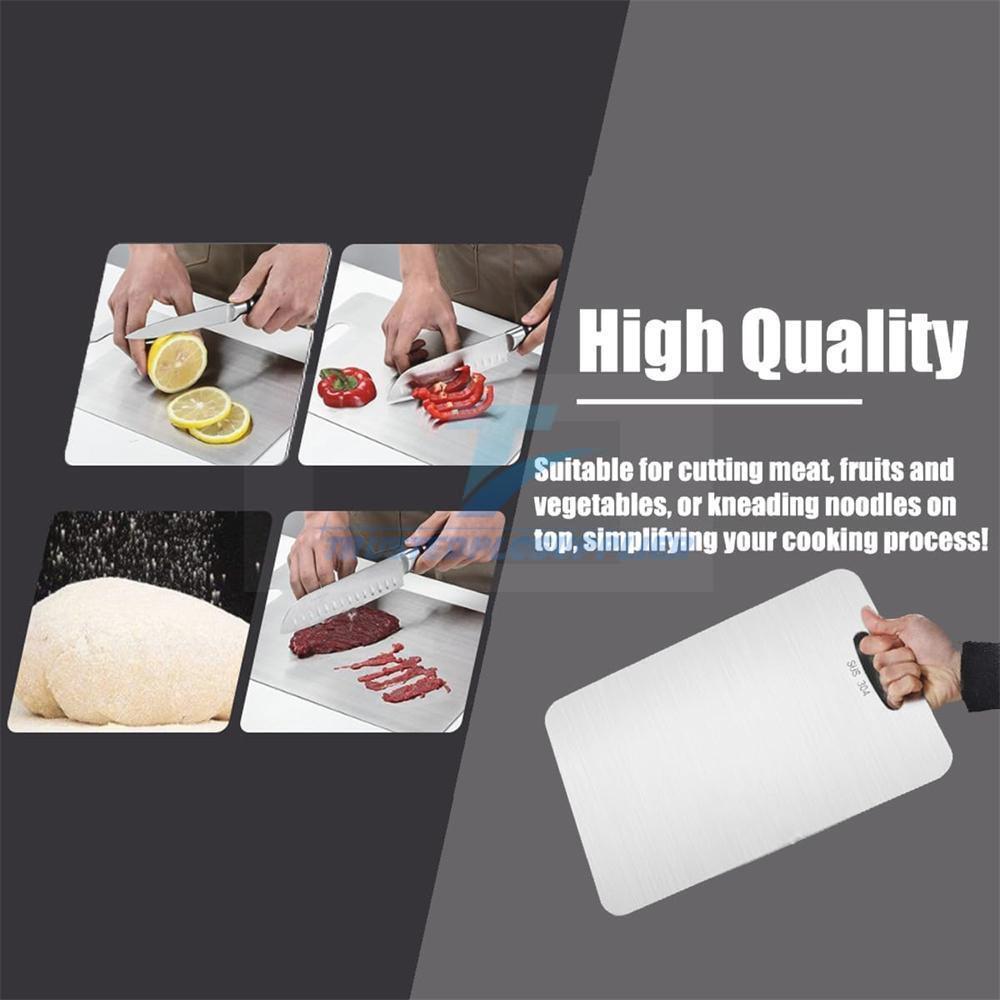 Titanium Cutting Board Double-Sided Titanium Cutting Boards for Kitchen Camping