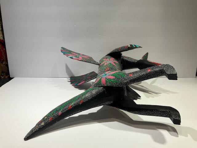 DRAGON Standing Hand Carved Oaxacan Folk Art Oaxaca Mexico