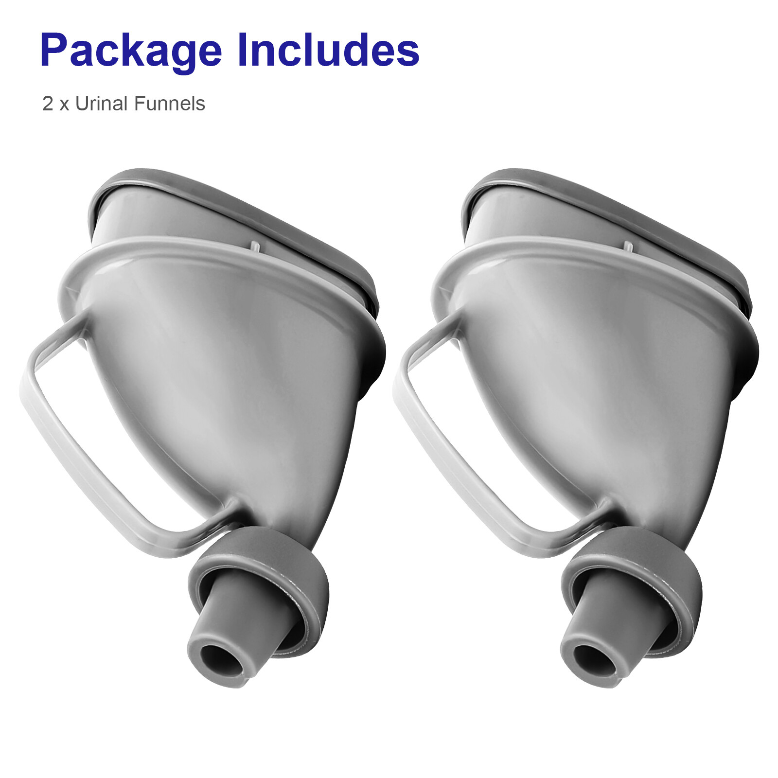 2X Unisex Portable Potty Pee Funnel Adult Emergency Urinal Device Outdoor Toilet