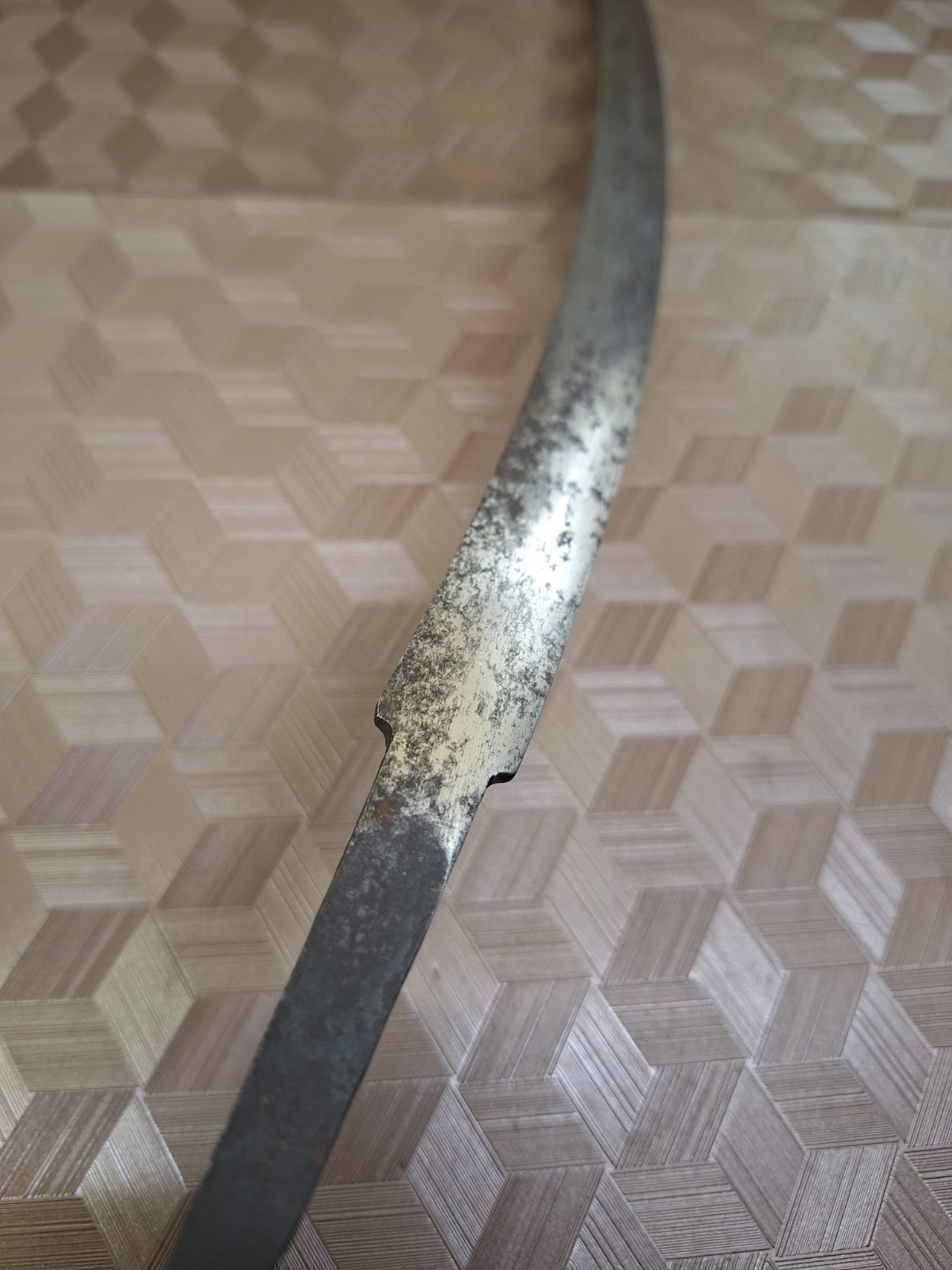 Antique Hand Forged Marked GERMANY Dussack Sword Blade ONLY 15" Blade 21" 0al