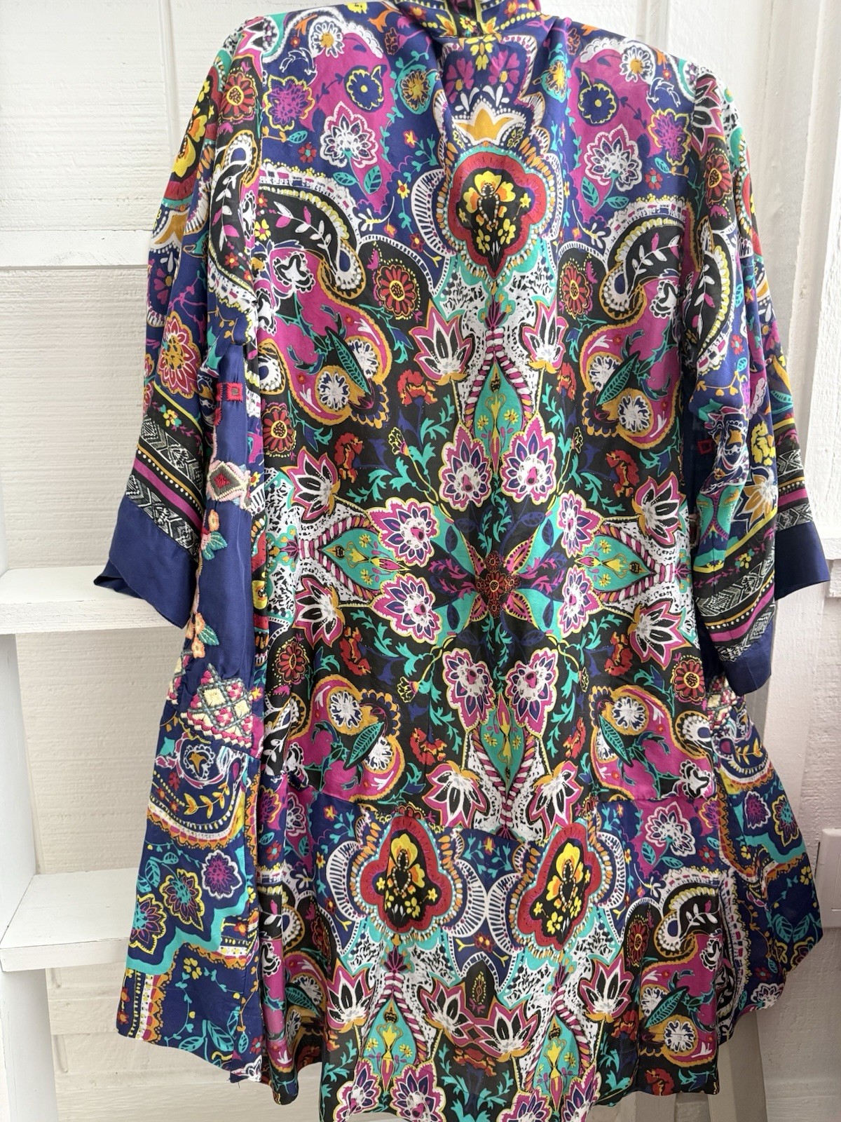 New With Tag Johnny Was Hanna Silk Kimono XS (2-6)
