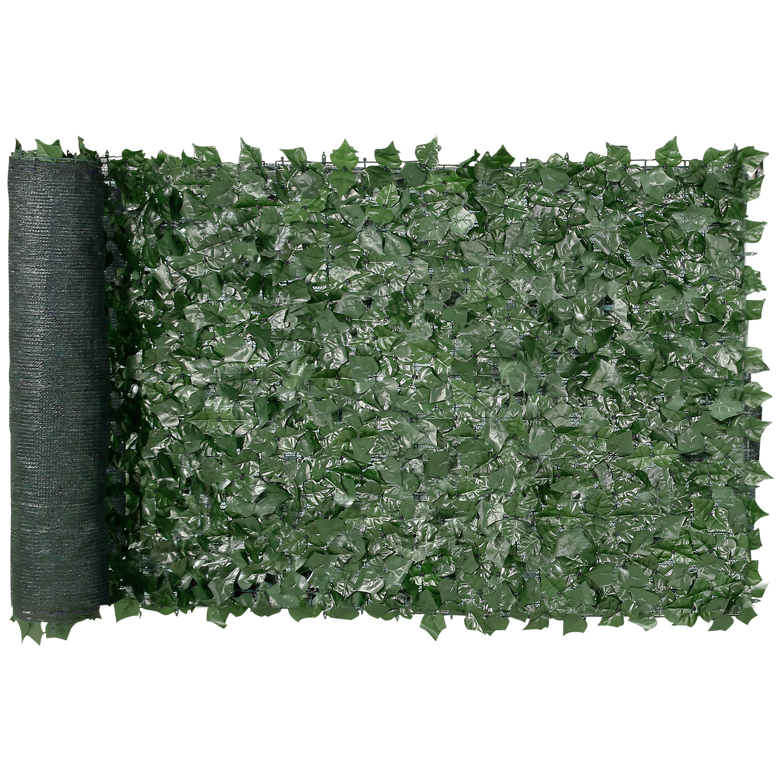 39"x98" Artificial Faux Ivy Leaf Fence Screen with Mesh Cloth Backing