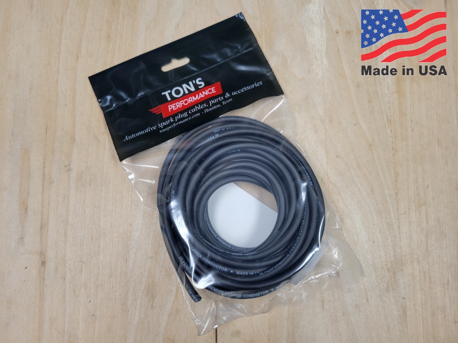 Premium Tinned Copper Core Spark Plug wire 7 MM Universal Fitment, 10 feet roll