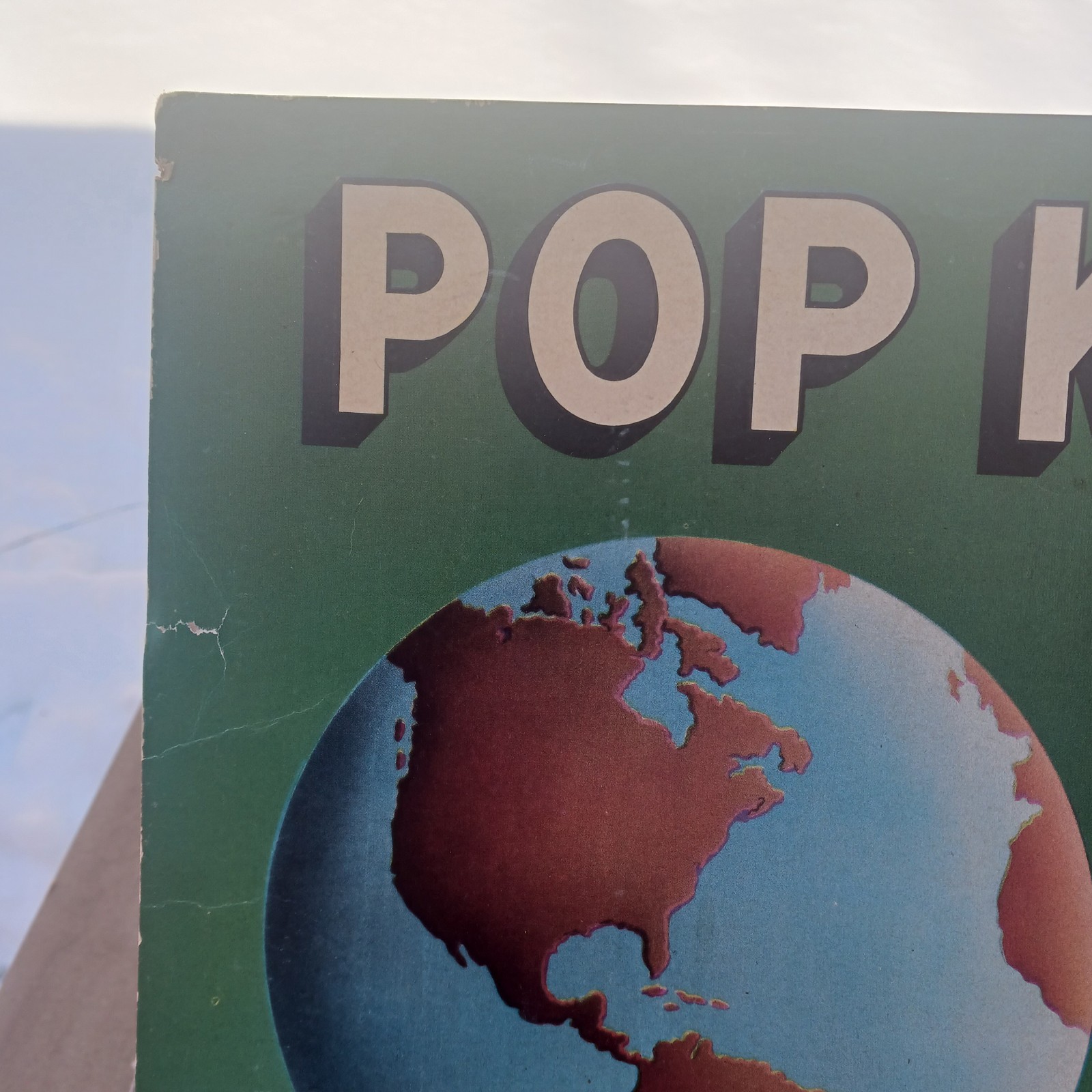 Vintage Pop Kola Cardboard Sign