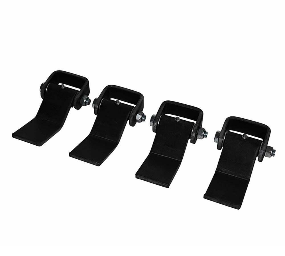 (4 Pack) Black Strap Style Long Leaf Steel Weld On Dump Trailer Door Hinge