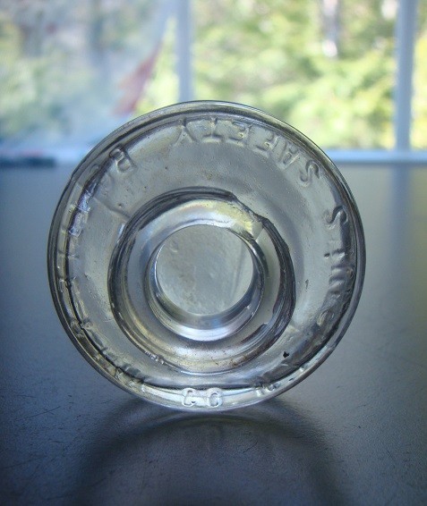 Antique 1890's PAUL'S SAFETY BOTTLE & INK CO. N.Y. Ink Bottle