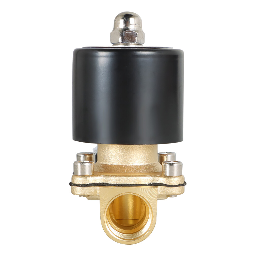 1/2-inch 12V DC Brass Electric Solenoid Valve NPT Gas Water Air Normally Closed