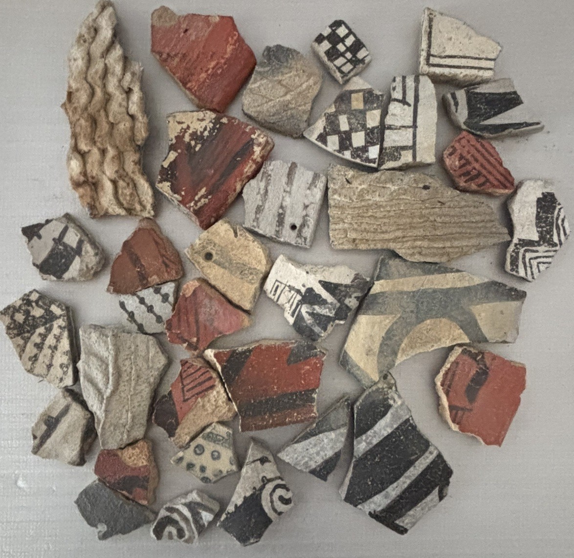 30+ Ancient Anasazi Native American Pottery Shards Arizona L8-B FREE SHIP