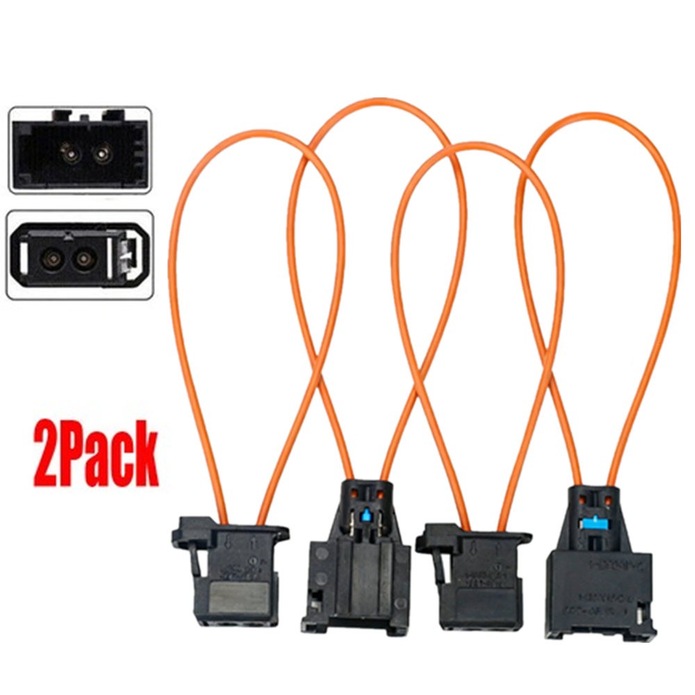 2 Sets MOST Fiber Optic Loop Bypass Adapter Male Female For Mercedes BMW