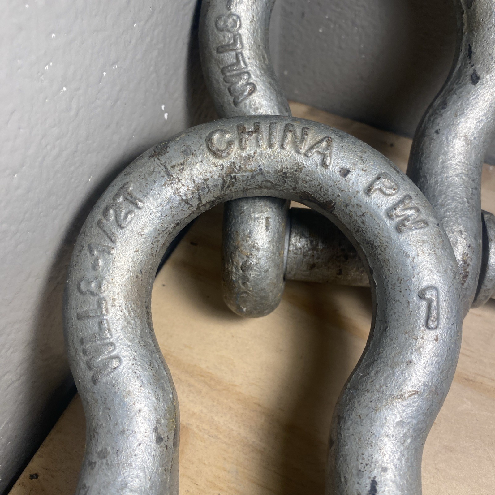 1" Screw Pin Anchor Shackle WLL 8-1/2T Working Load Limit 8.5 Ton (2 Shackles)