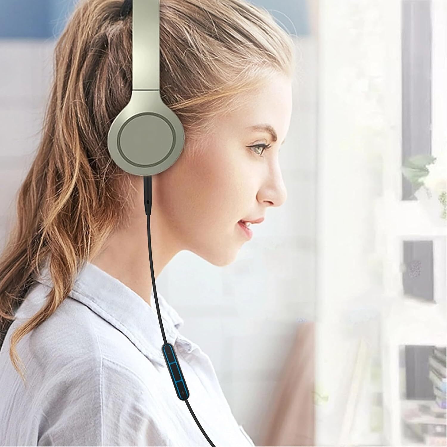 2-Pack Replacement Audio Cable w/Mic For BOSE QuietComfort 25 QC25 Headphones