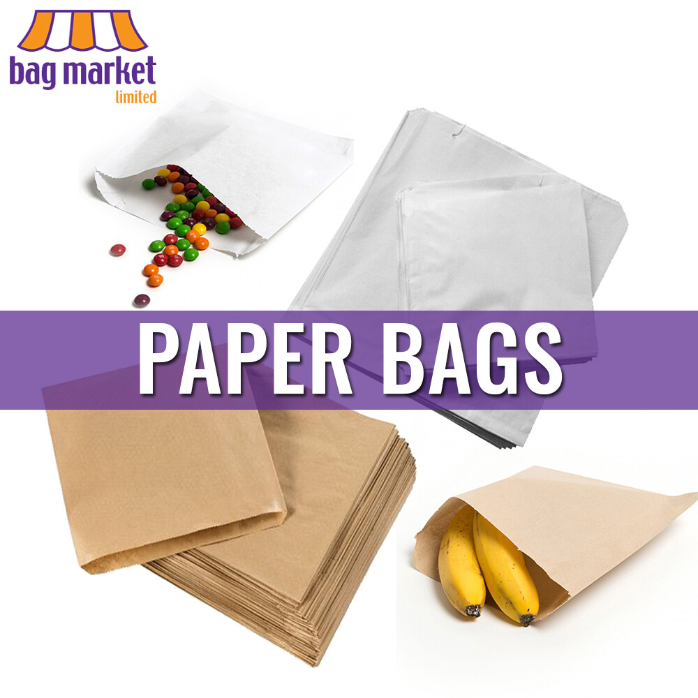 Brown Paper Carrier Bags with Twisted Handles - 100gsm | Gift/Shop/Party/Rope