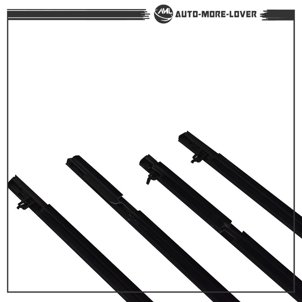 For 2006-2011 Honda Civic Car 4X Weather Strip Window Moulding Trim Seal Belt