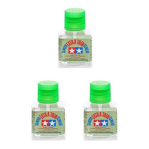Tamiya Extra Thin Cement 40 ml 3 pack - Plastic Model Cement - #87038x3