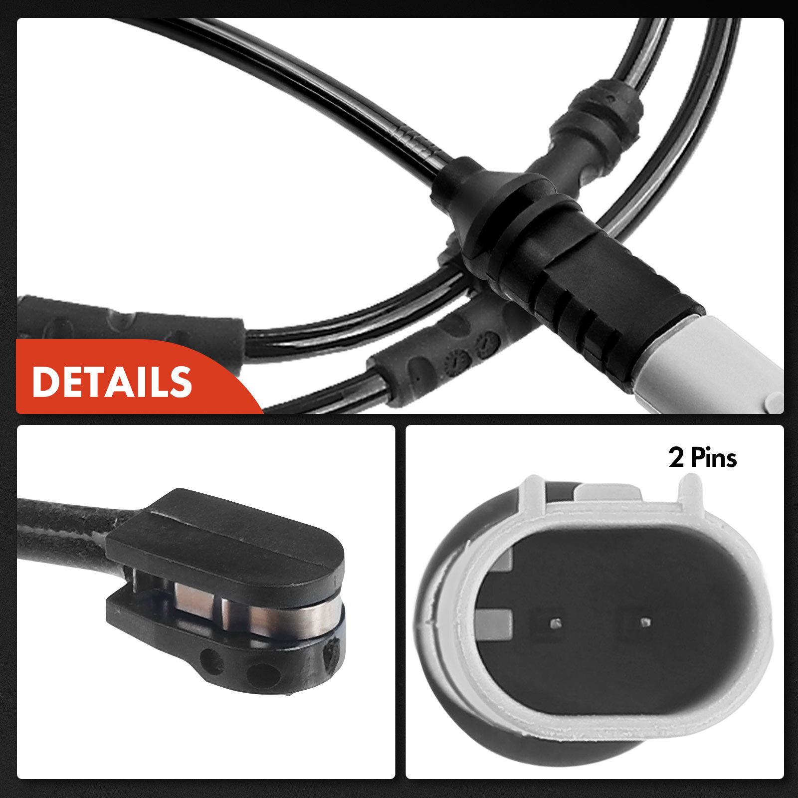 2x Front & Rear Brake Pad Wear Sensor for BMW F25 F26 X3 X4 2015-2018 2.0L 3.0L