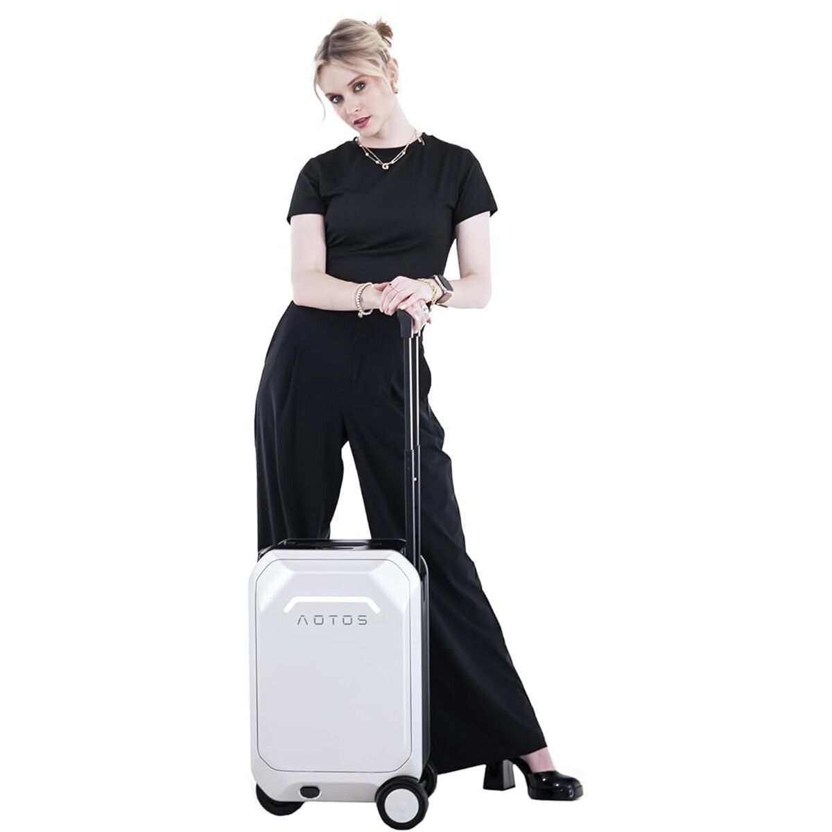 AOTOS 20" SMART RIDEABLE SUITCASES 31L ELECTRIC LUGGAGE SCOOTER FOR TRAVEL