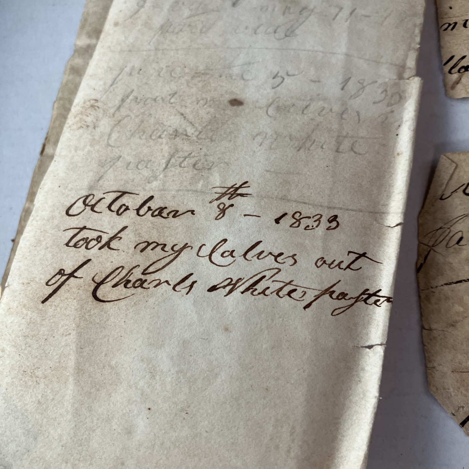 1800's Civil War Era Wallet / DOCUMENT HOLDER W/papers Dated 1833 Antique